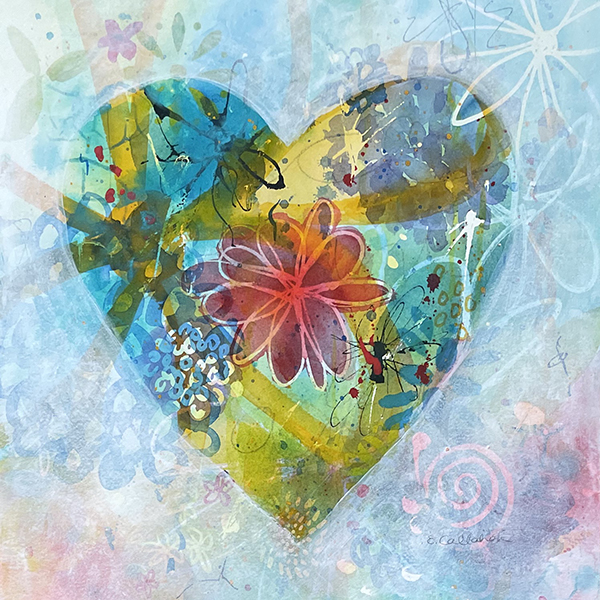Peace within my heart – heart art expression